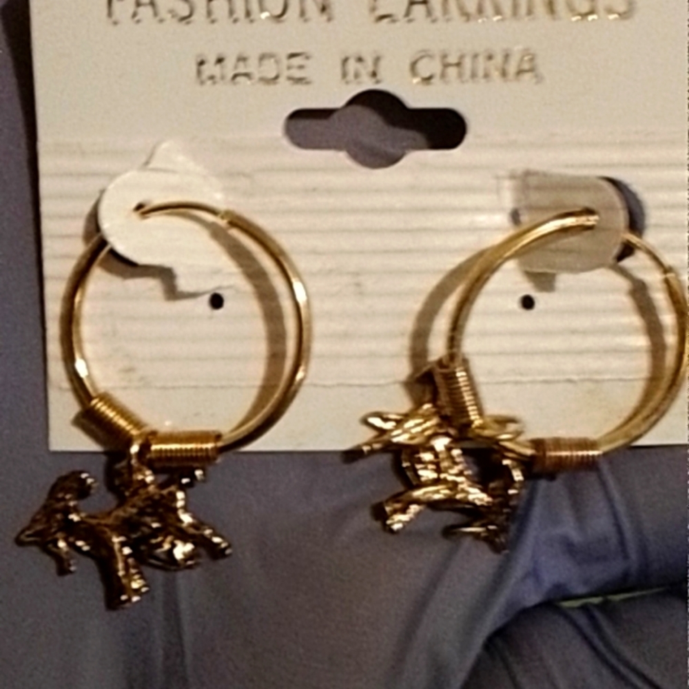 Earrings Goat {Capricorn}